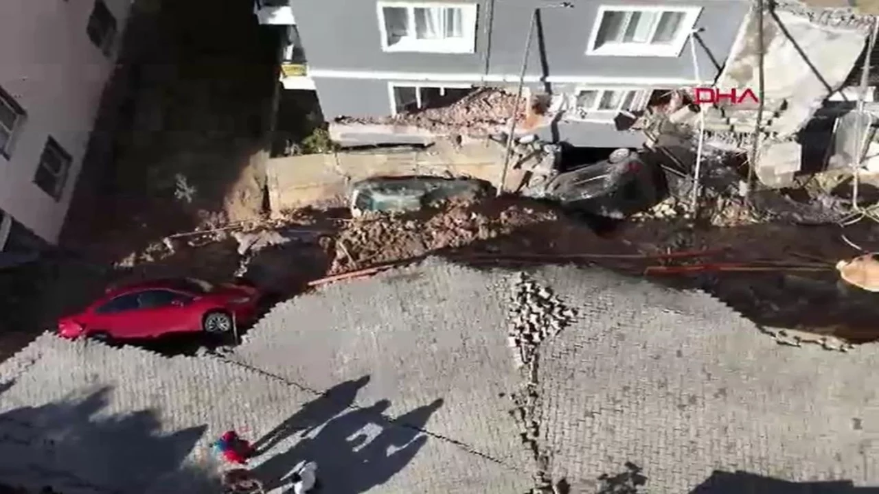 İzmir'de istinat duvarı çöktü! Çok sayıda kişi tahliye edildi