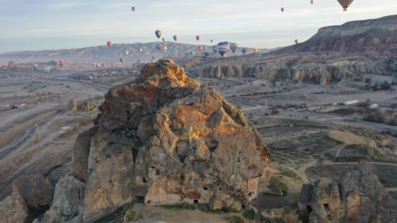 Kapadokya'da balon turlarına 754 bin 98 kişi katıldı 