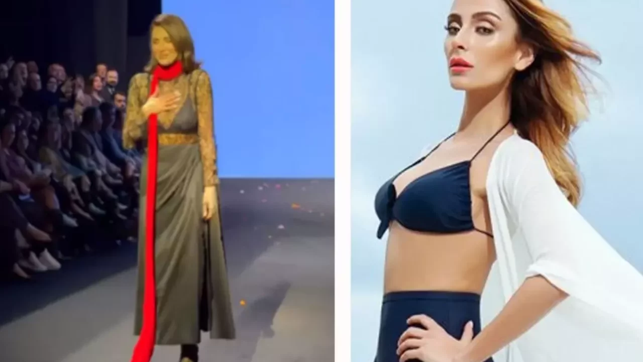  Özge Ulusoy'un podyumda yaşadığı talihsiz anlar korkuttu