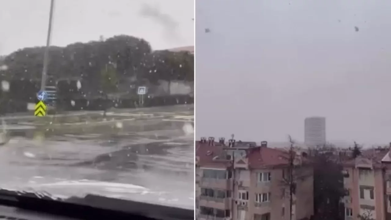 Sıcaklıklar aniden düştü, İstanbul'da kar yağışı başladı