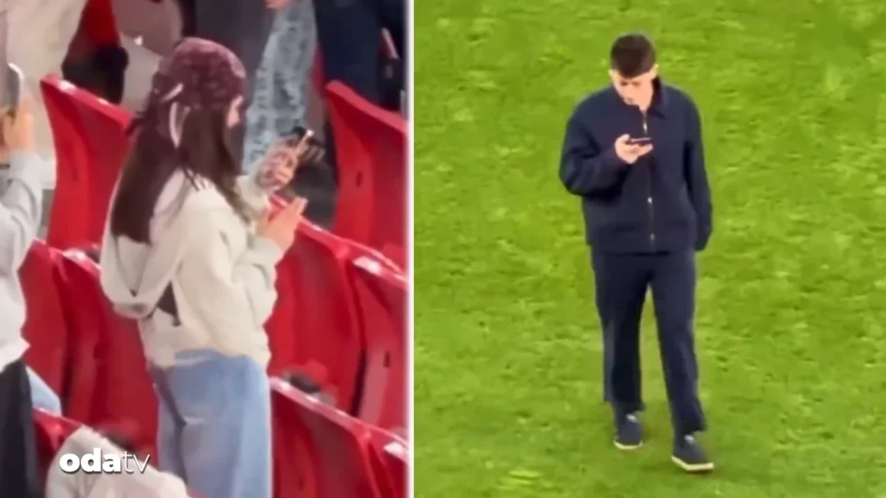  Arda Güler'den sahada aşk molası: Sevgilisini görüntülü aradı