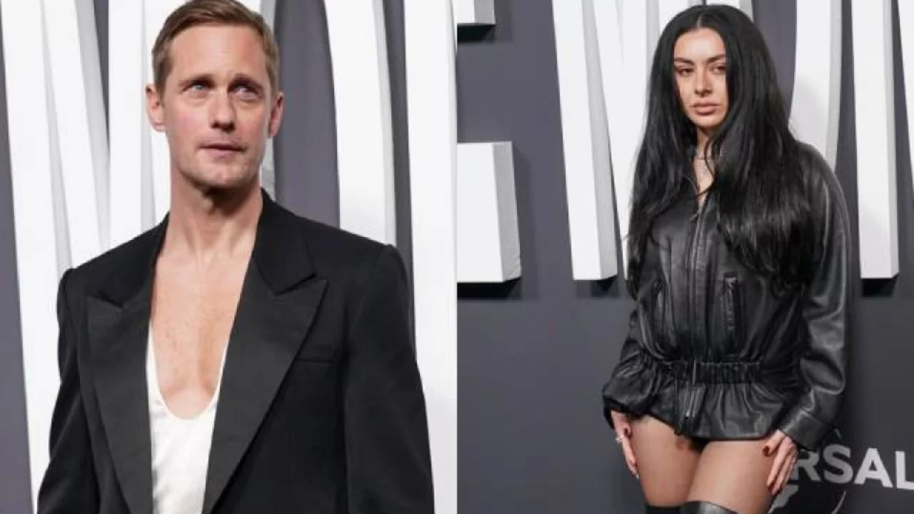 Charli XCX ve Alexander Skarsgard'dan cesur gala stilleri
