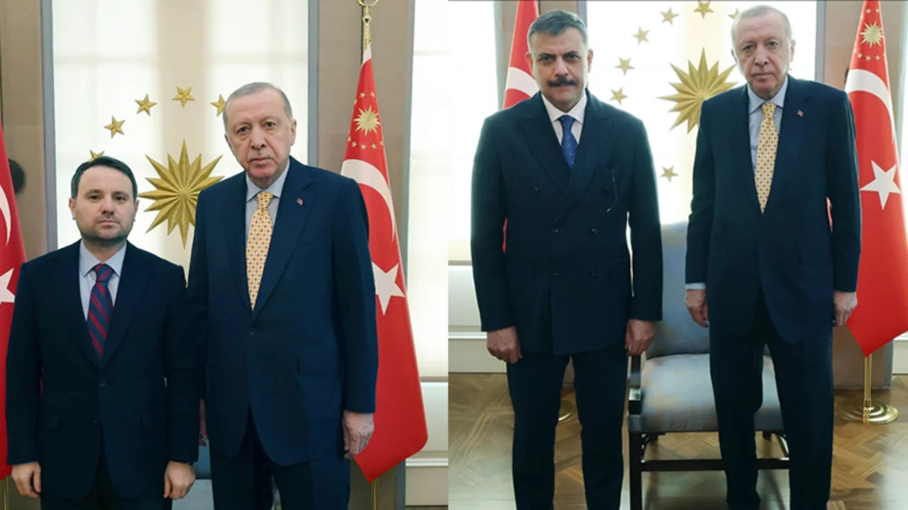 Cumhurbaşkanı Erdoğan, Adalet Bakanı G&uuml;rlek ve İ&ccedil;işleri Bakanı &Ccedil;ift&ccedil;i'yi kabul etti