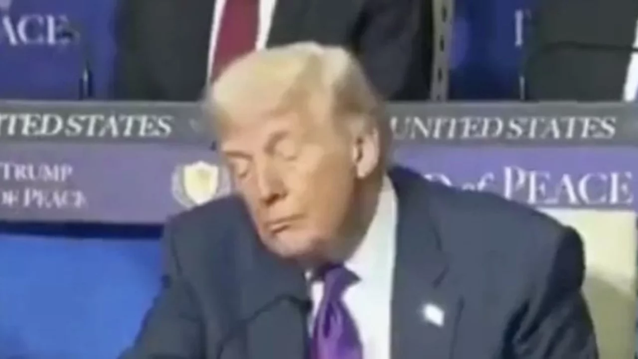 ABD Başkanı Trump, Gazze Barış Kurulu toplantısında uyuyakaldı