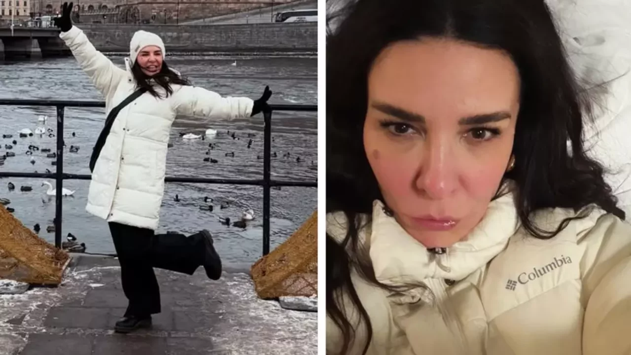 Ünlü şarkıcı Fatma Turgut'un yüzü soğuktan bu hale geldi