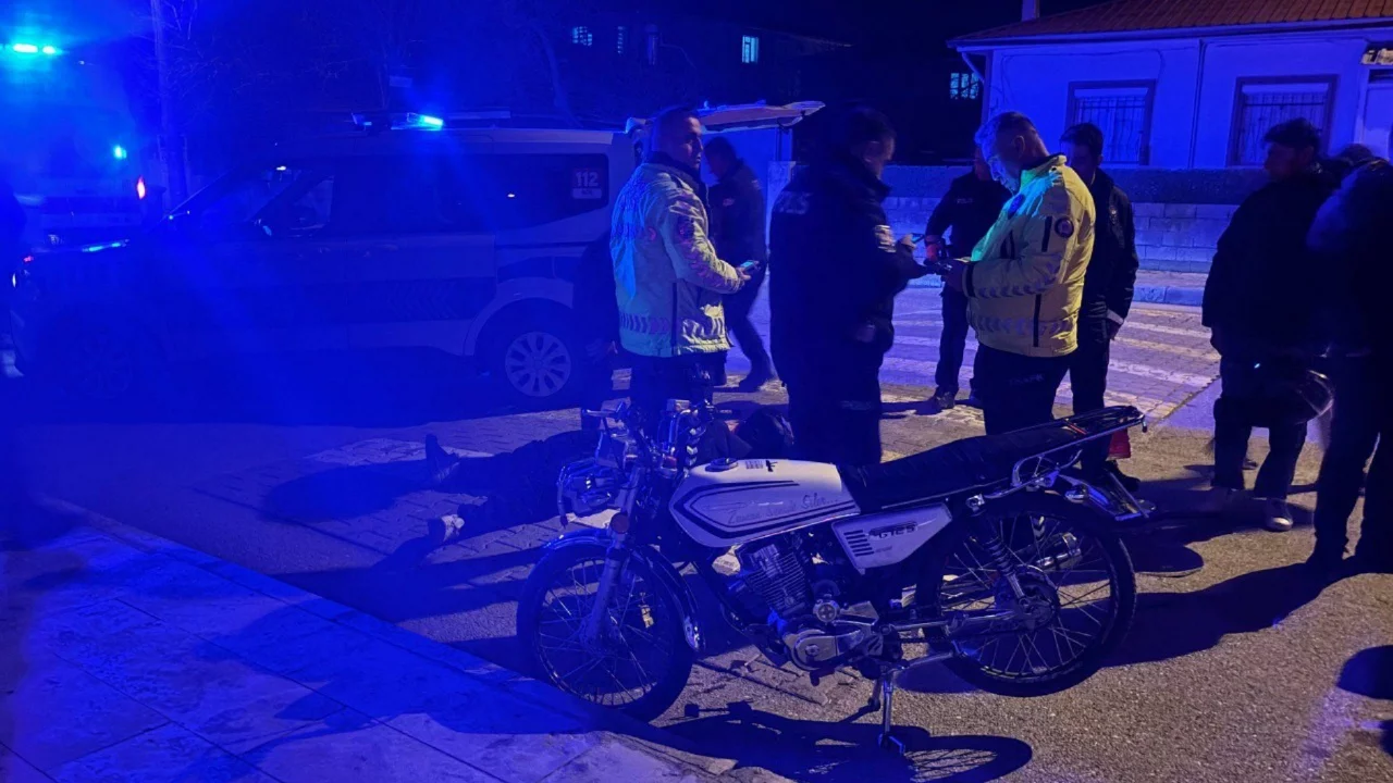 Erzincan'da motosiklet kazası
