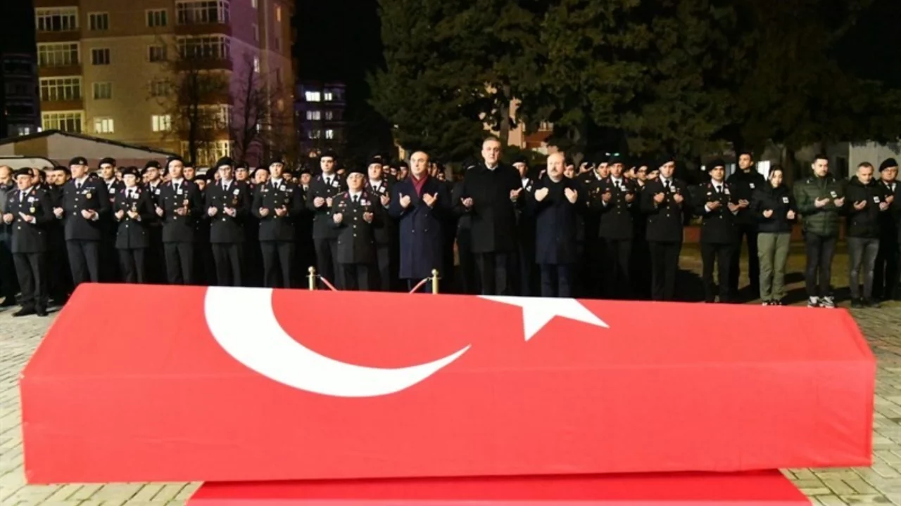 Hayatını kaybeden jandarma uzman çavuş için tören düzenlendi