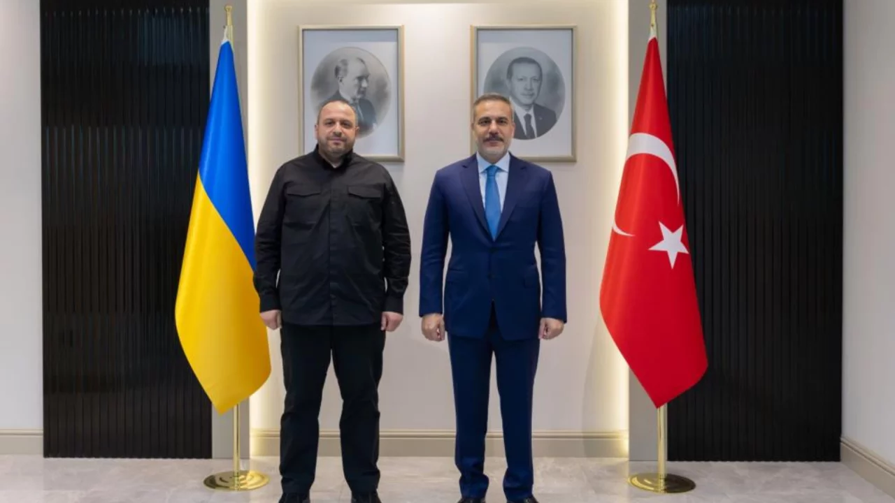 Bakan Fidan, Ukrayna Milli Güvenlik ve Savunma Konseyi Sekreteri Umerov ile görüştü