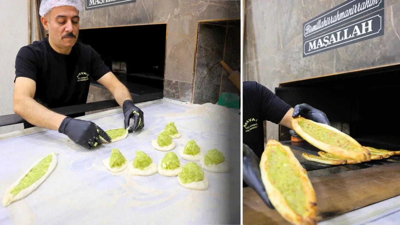 Ramazan'da iftar sofralarının gözdesi: Fıstıklı börek 