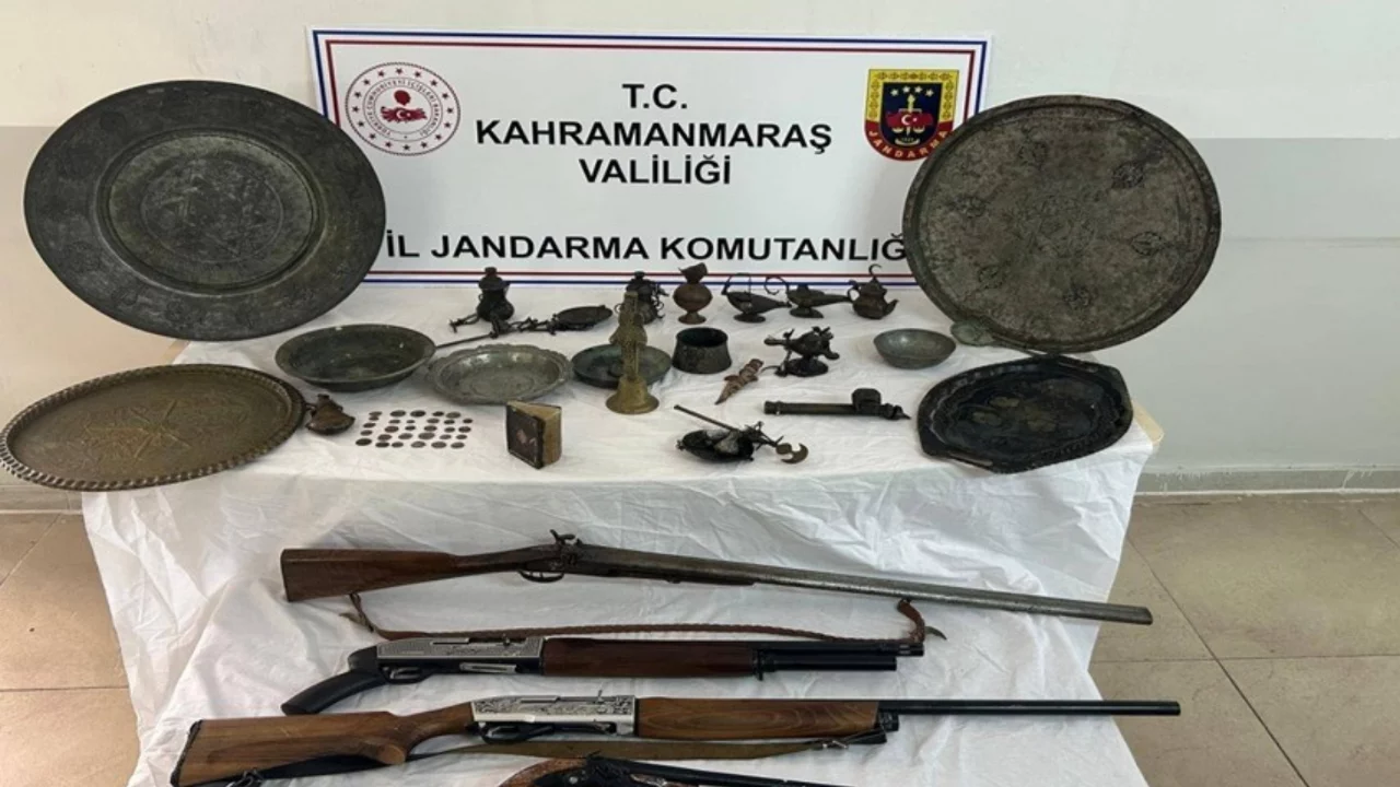 Kahramanmaraş'ta tarihi eser ka&ccedil;ak&ccedil;ılığı operasyonu