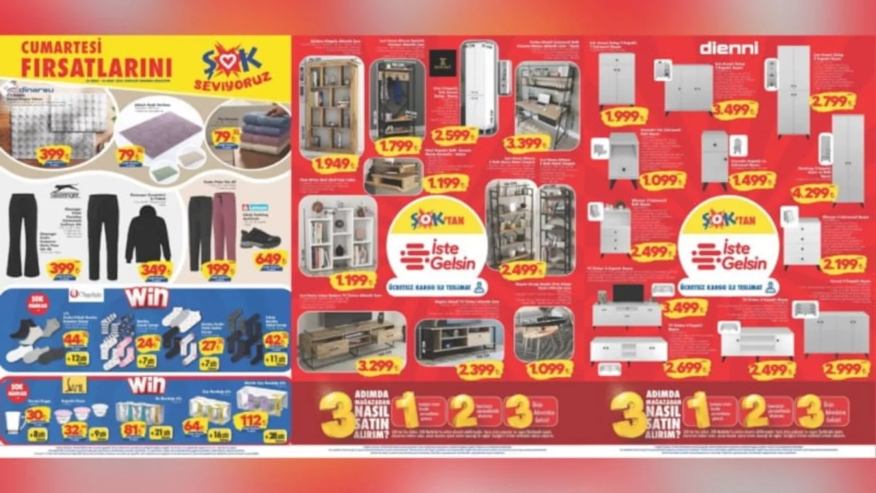 ŞOK'a uygun fiyata mobilyalar geliyor: Dolap, şifonyer, TV ünitesi...