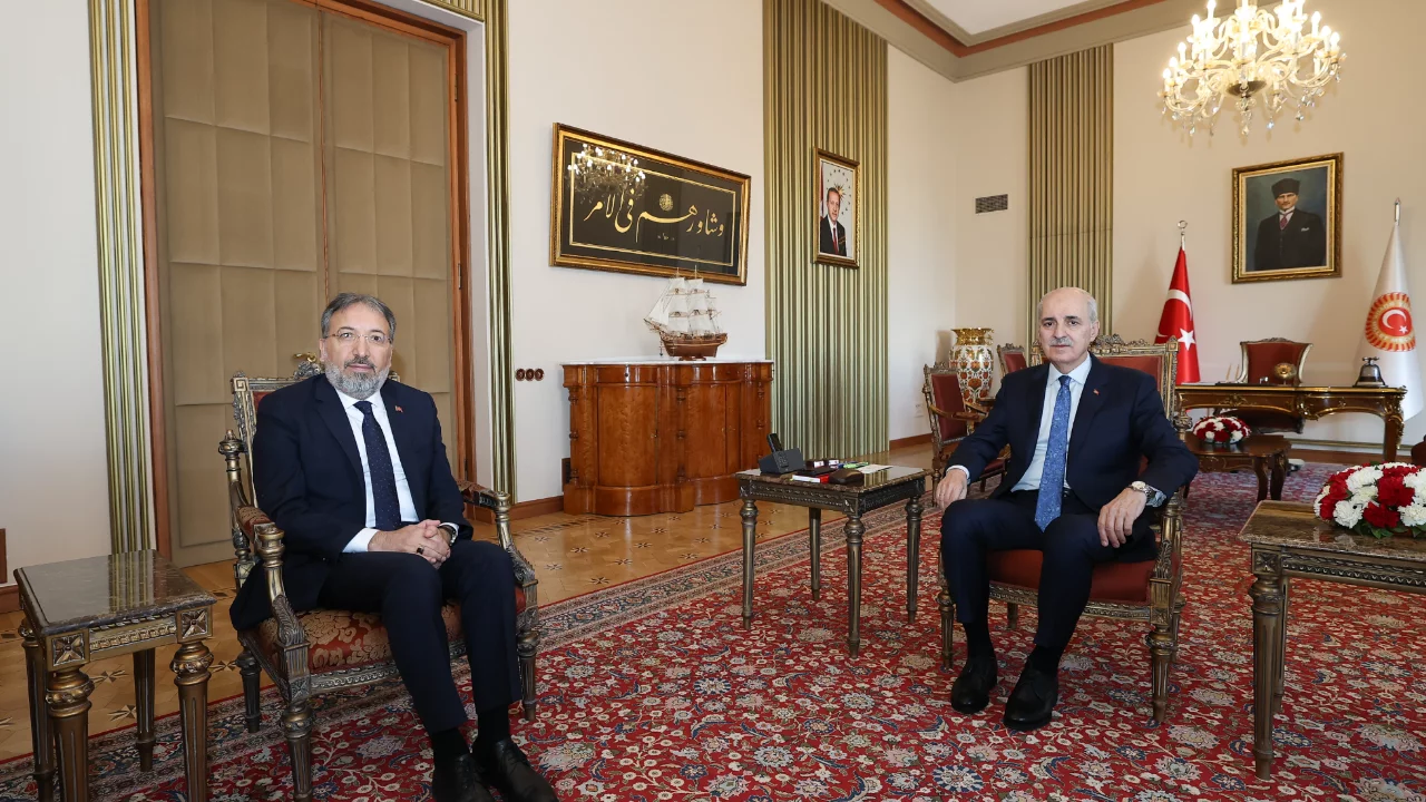 TBMM Başkanı Kurtulmuş, Diyanet İşleri Başkanı Arpaguş ile görüştü