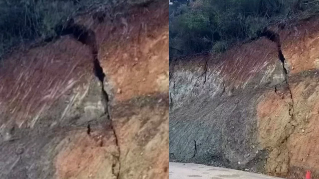 Bursa'da dev çatlaklar görenleri tedirgin etti! Her an kayabilir...