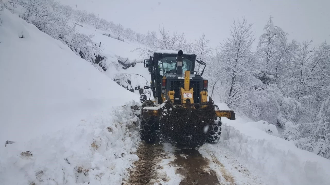 Trabzon'da 40 mahalle yolu kar nedeniyle ulaşıma kapandı