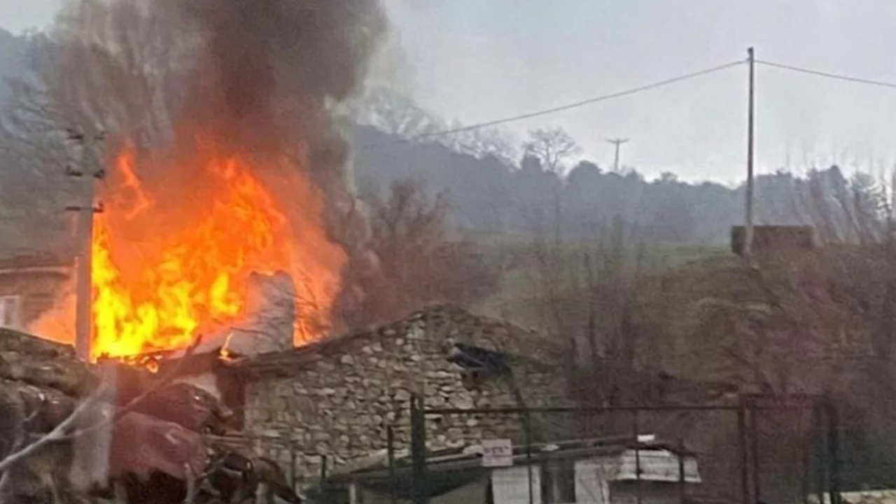 Bursa'da yaşlı çift alevlerin arasında can verdi!