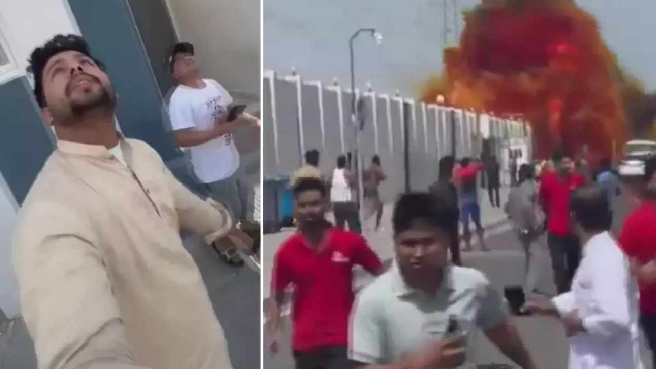 6 ülke hedef oldu! İşte İran füzesinin Katar'a düştüğü an...