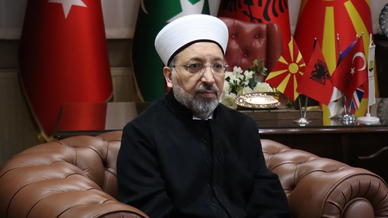 Diyanet İşleri Başkanı Arpaguş, Kuzey Makedonya İslam Birliği Başkanı Fetahu ile görüştü 