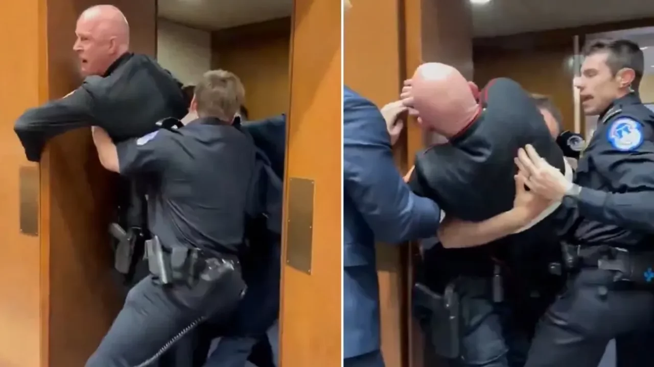 Eski askerin protestosu Kongre'yi karıştırdı: "İsrail için İran'la savaşmak istemiyoruz"