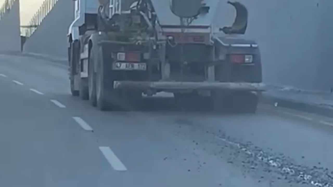 Yola beton d&ouml;ken s&uuml;r&uuml;c&uuml;ye 3 bin TL ceza