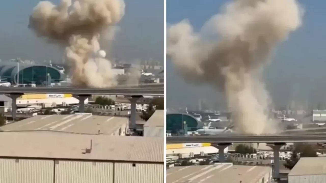 İran, Dubai Havalimanı'nı vurdu! Uçuşlar askıya alındı