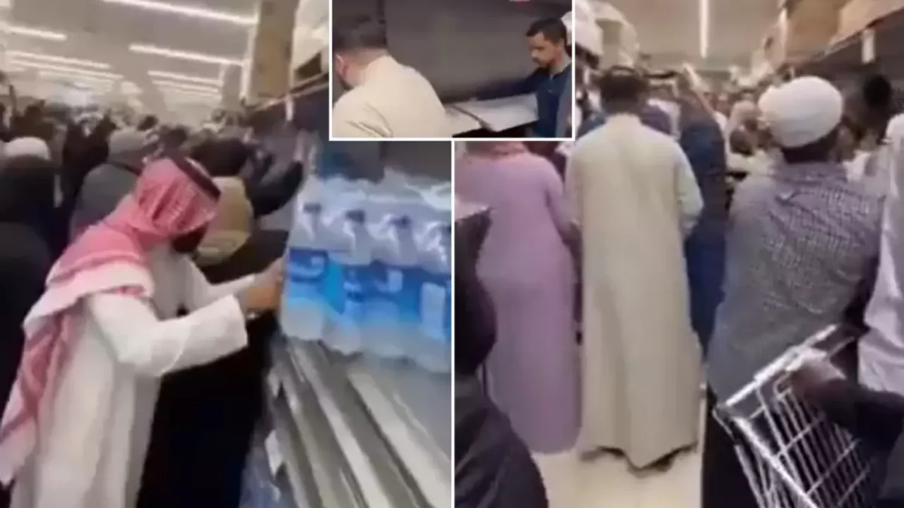 Görüntü 10 günlük yiyeceğin kaldığı şehirden! Birbirlerini ezdiler