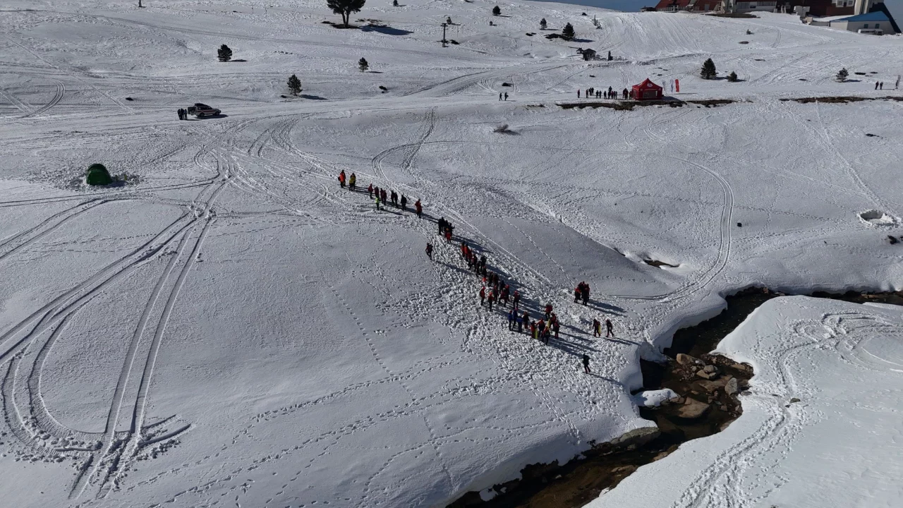 Uludağ'da nefes kesen tatbikat!