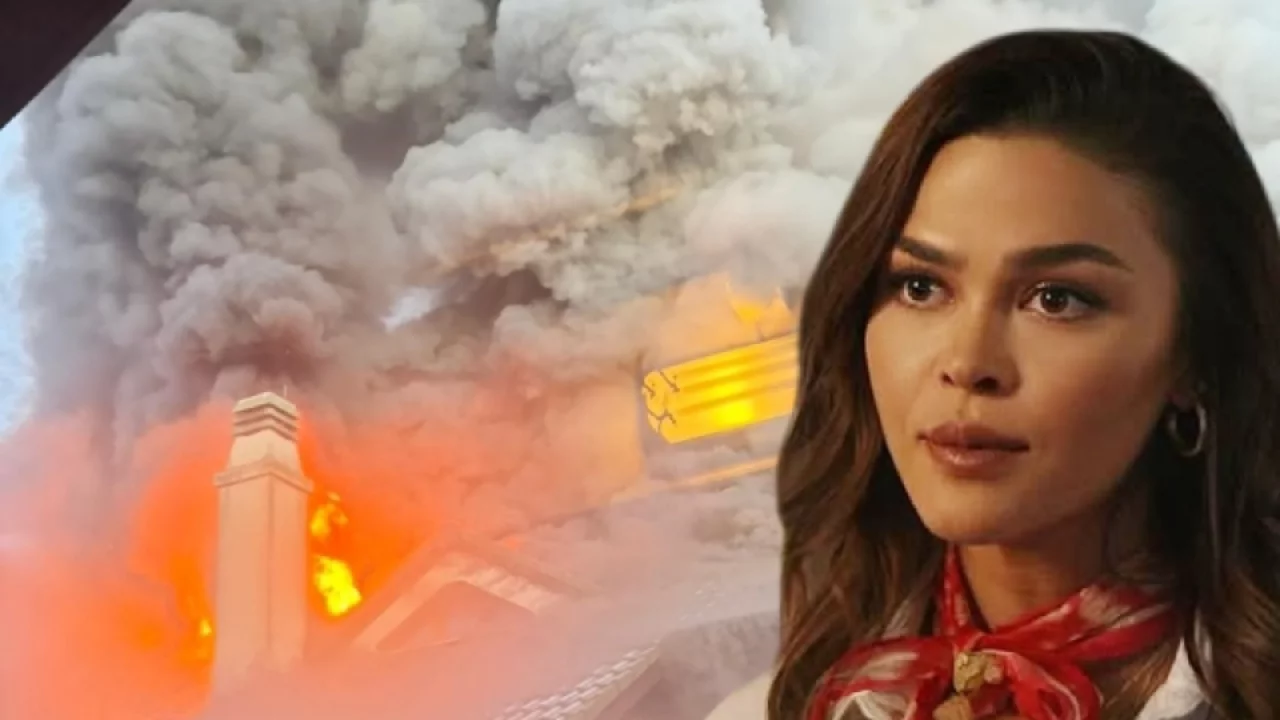  Aslıhan Karalar'ın evi yandı 