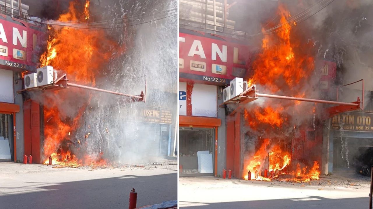 Zeytinburnu'nda sanayide yangın