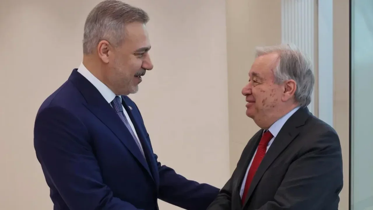 Hakan Fidan, BM Genel Sekreteri Guterres ile g&ouml;r&uuml;şt&uuml;