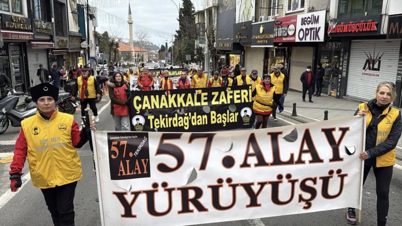 57'nci Alay Vefa Y&uuml;r&uuml;y&uuml;ş&uuml; Tekirdağ'da başladı