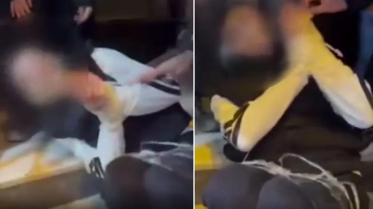 Elleri ve ayakları bantlanarak akranları tarafından darbedildi!