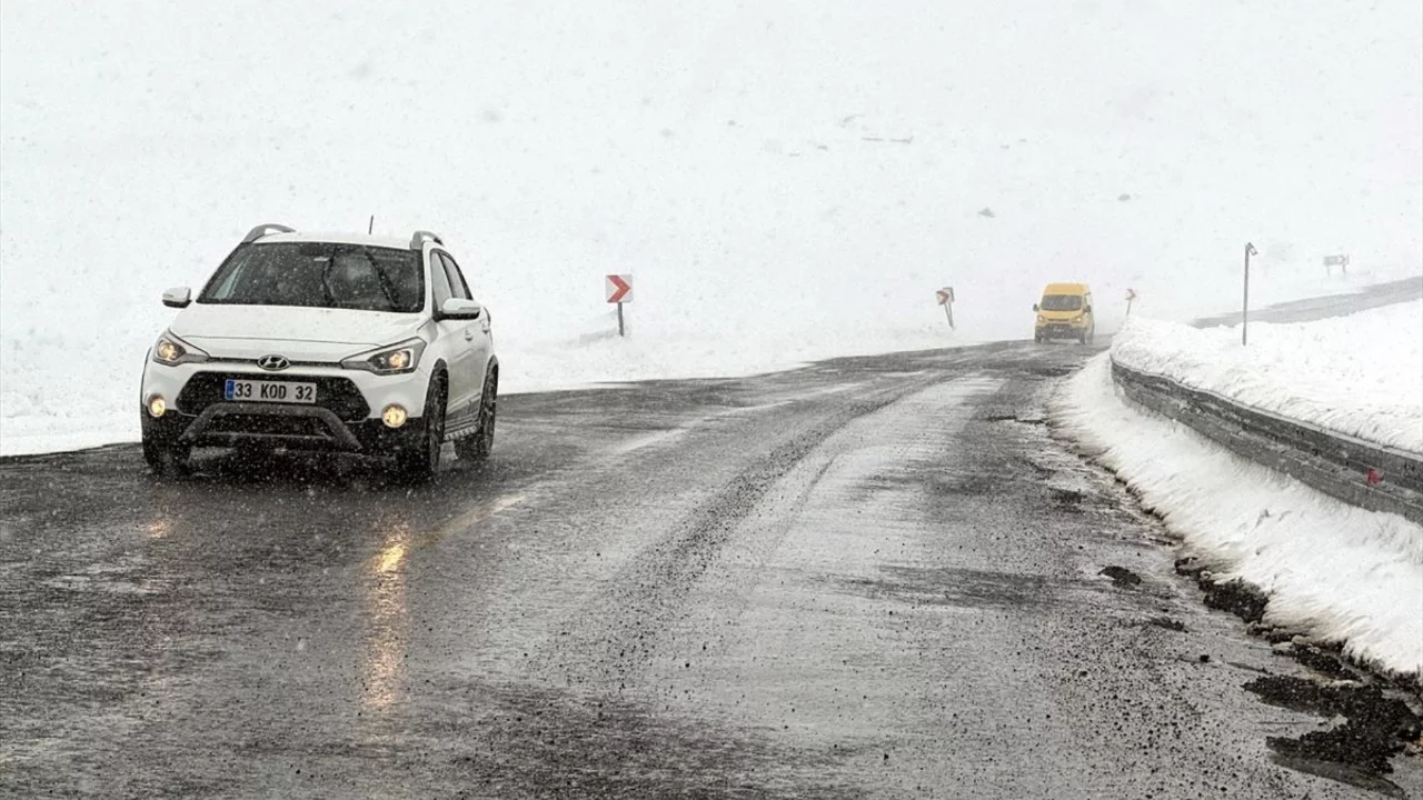 Ardahan ve Kars'ta yoğun kar ulaşımı aksattı