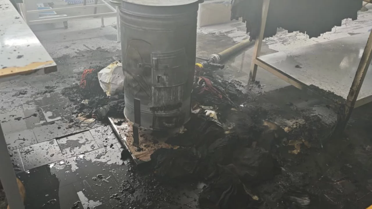 Bilecik'te bir tekstil at&ouml;lyesinde &ccedil;ıkan yangın korkuttu