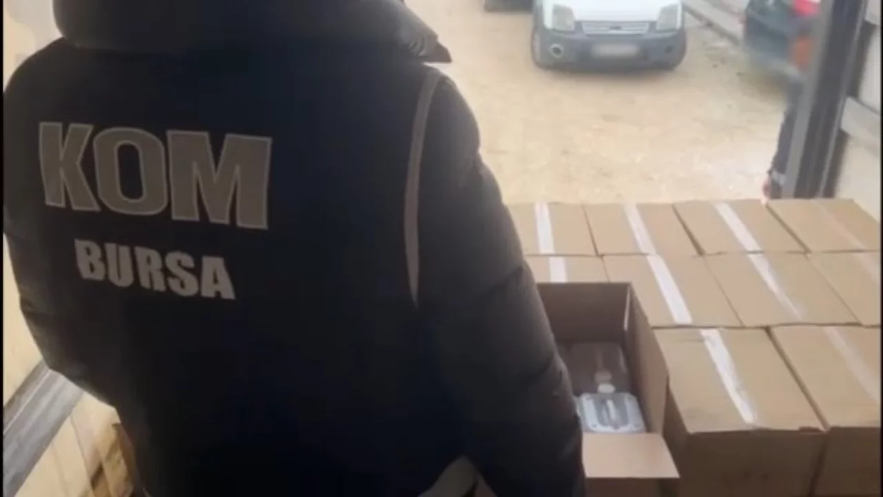 Bursa'da sahte alkol operasyonu!
