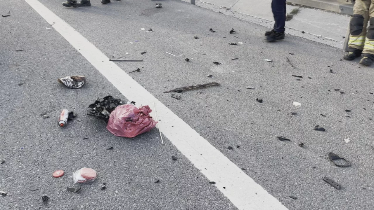 Eyüpsultan TEM Otoyolu'nda zincirleme kaza: 1 ölü 1 yaralı