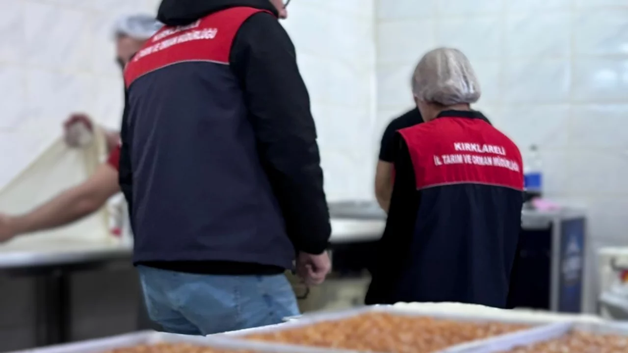 Kırklareli'de tatlı &uuml;retimi yapan işletmelere y&ouml;nelik denetim yapıldı
