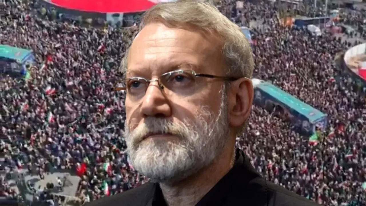 Ali Laricani i&ccedil;in cenaze t&ouml;reni d&uuml;zenlendi! İran halkı meydana akın etti