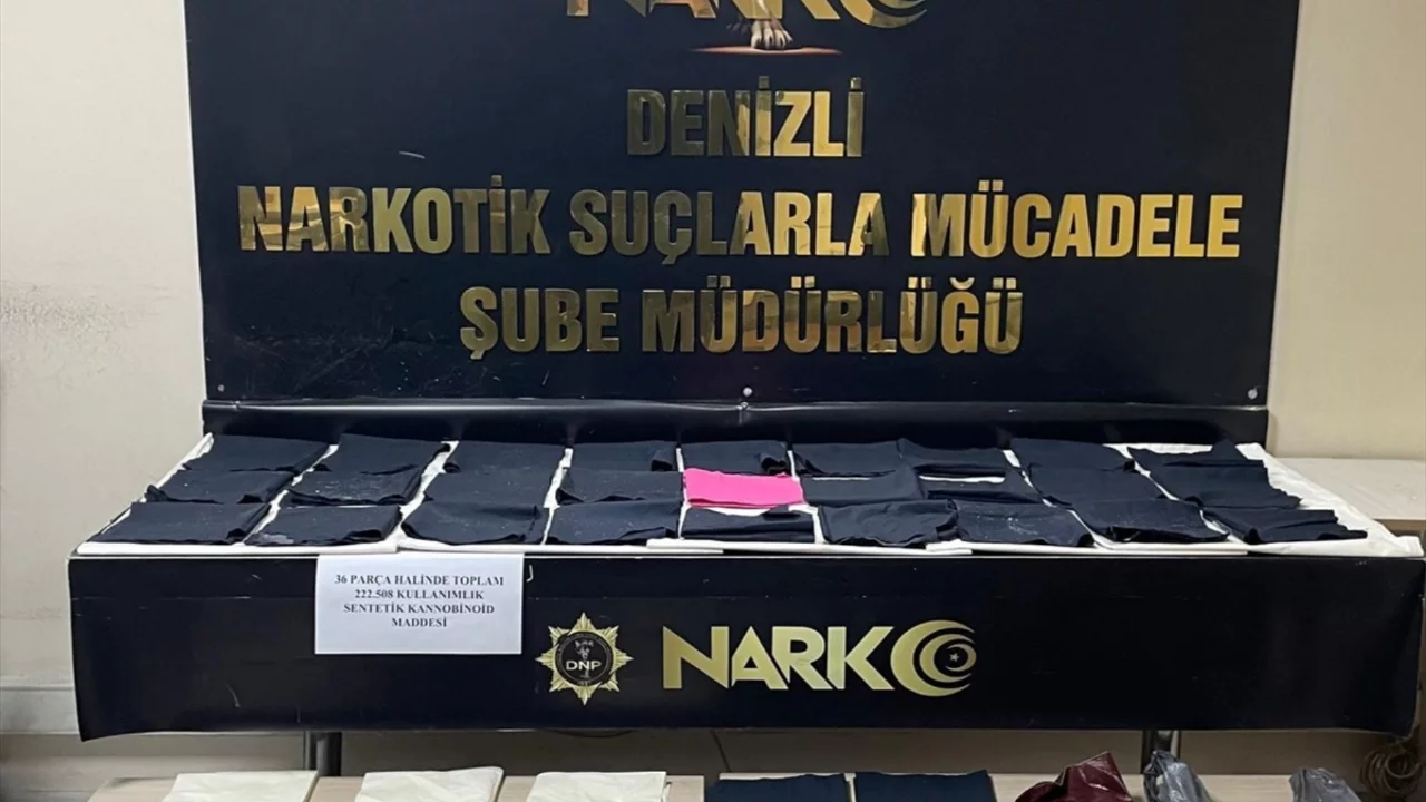 Denizli'de uyuşturucu operasyonunda yakalanan 3 ş&uuml;pheli tutuklandı
