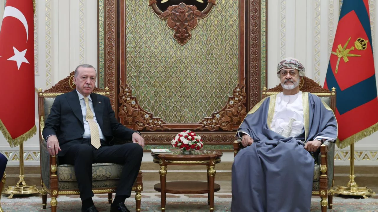 Cumhurbaşkanı Erdoğan, Umman Sultanı Heysem bin Tarık ile g&ouml;r&uuml;şt&uuml;