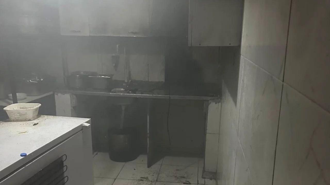 Kurtalan'da yemek işletmesinde yangın