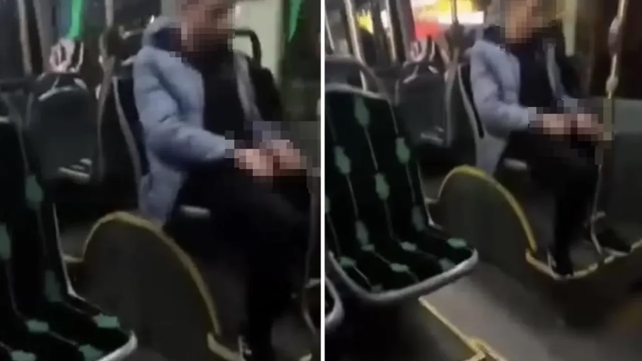 Otob&uuml;ste bir sapık! Yaşananları yolcular kaydetti