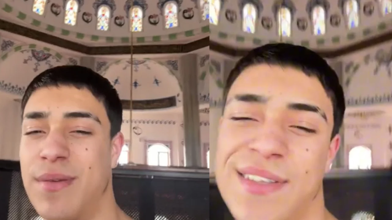 Bursa'da infial yaratan video! Camide yarı çıplak görüntüler sosyal medyayı salladı...