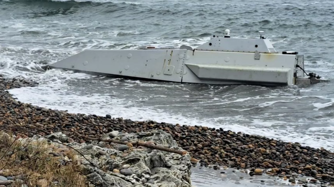 Sahile vurdu! Bölgeden ilk görüntüler geldi 