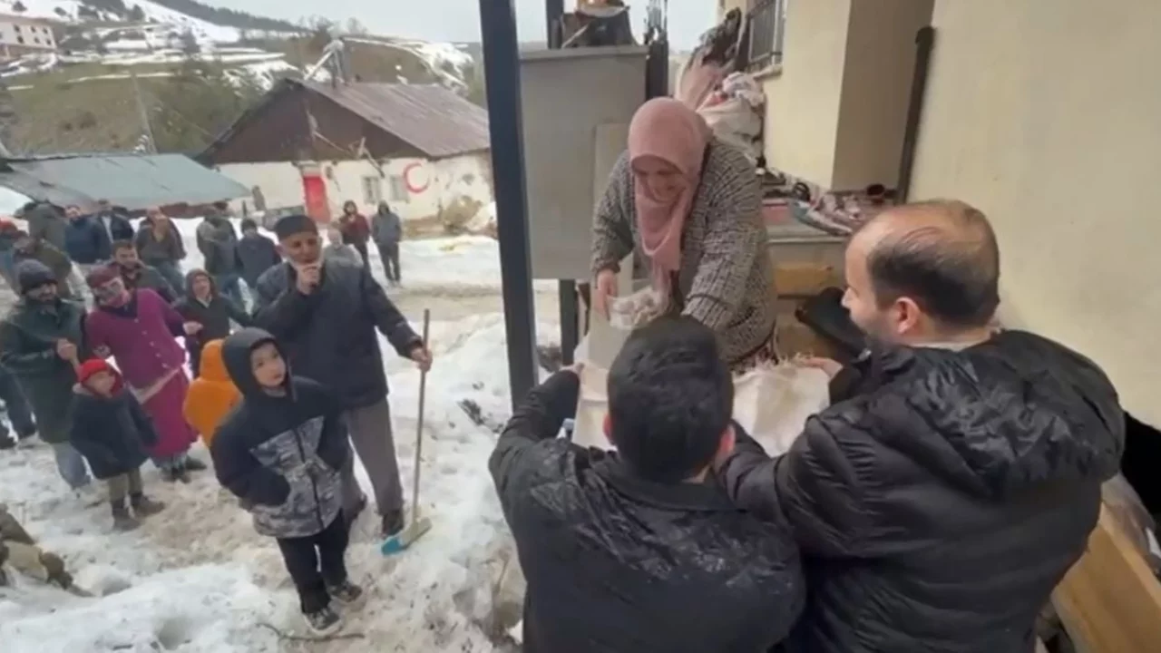 Sivas'ta 'saya' geleneği ile baharın gelişi kutlandı