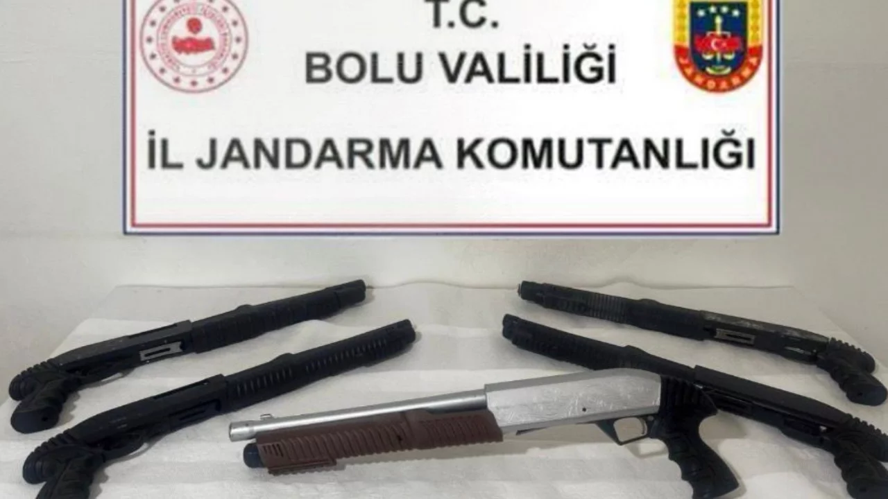 Bolu'da ruhsatsız 5 av t&uuml;feği ele ge&ccedil;irildi