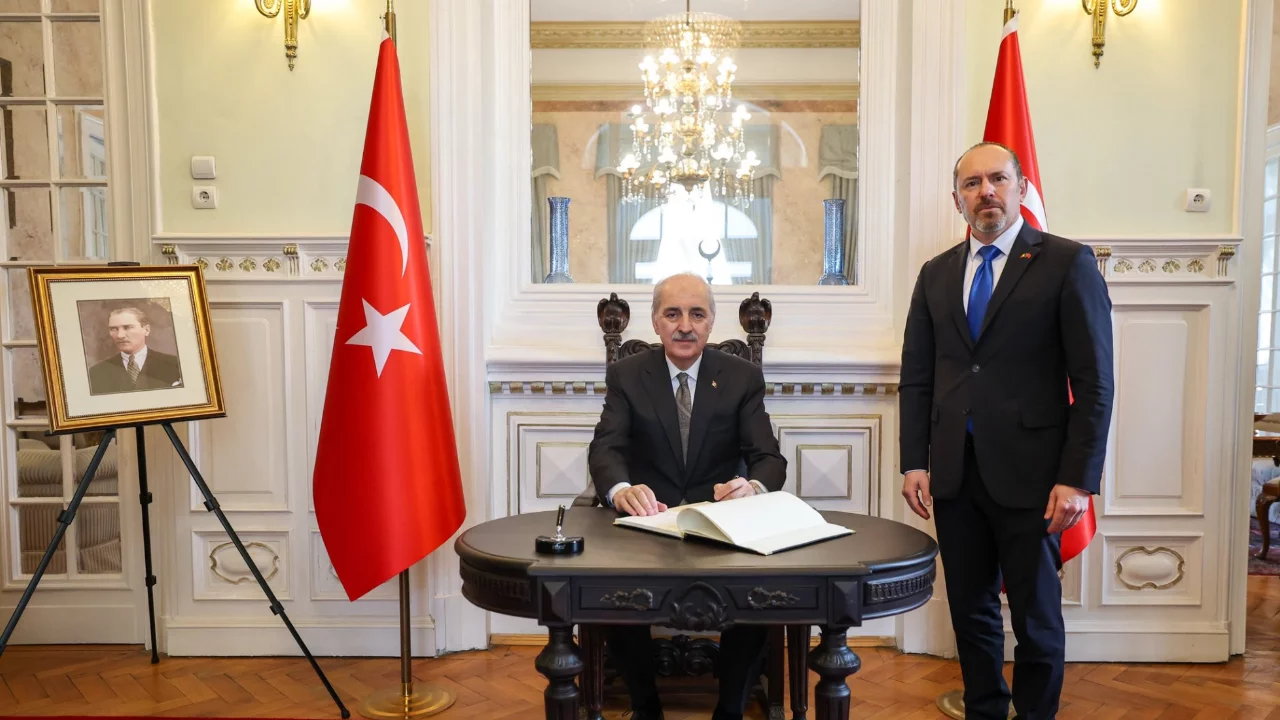 TBMM Başkanı Kurtulmuş'tan B&uuml;kreş B&uuml;y&uuml;kel&ccedil;iliği'ne ziyaret