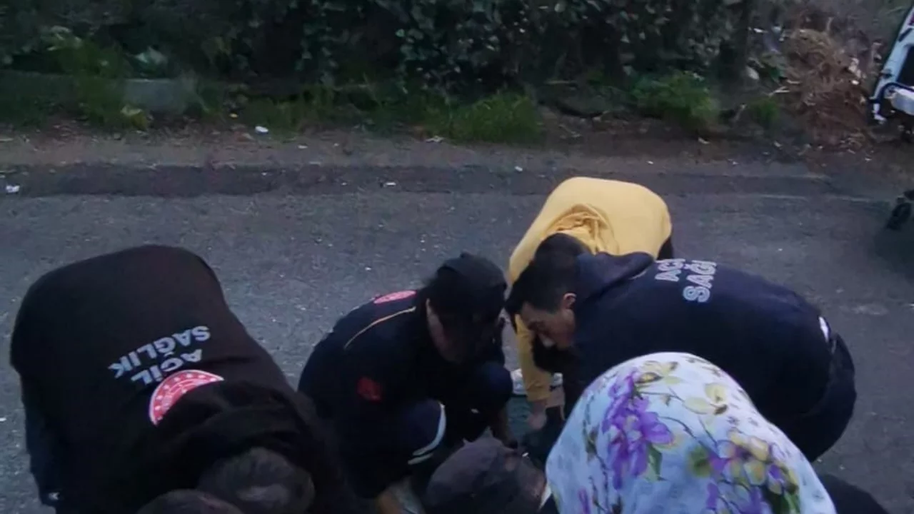 Bozuk yol kazaya neden oldu