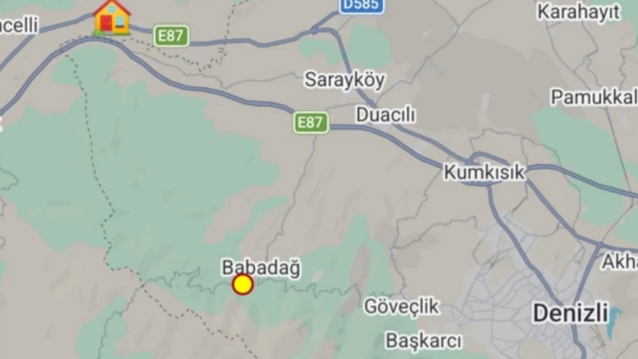 Babadağ'da 3.6 b&uuml;y&uuml;kl&uuml;ğ&uuml;nde deprem