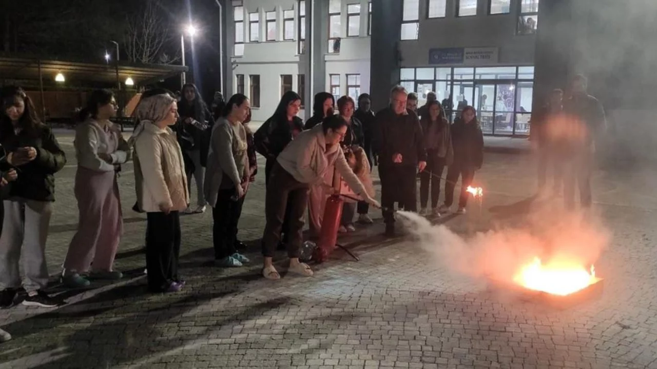 Bala Hatun Yurdu'nda afet tatbikatı
