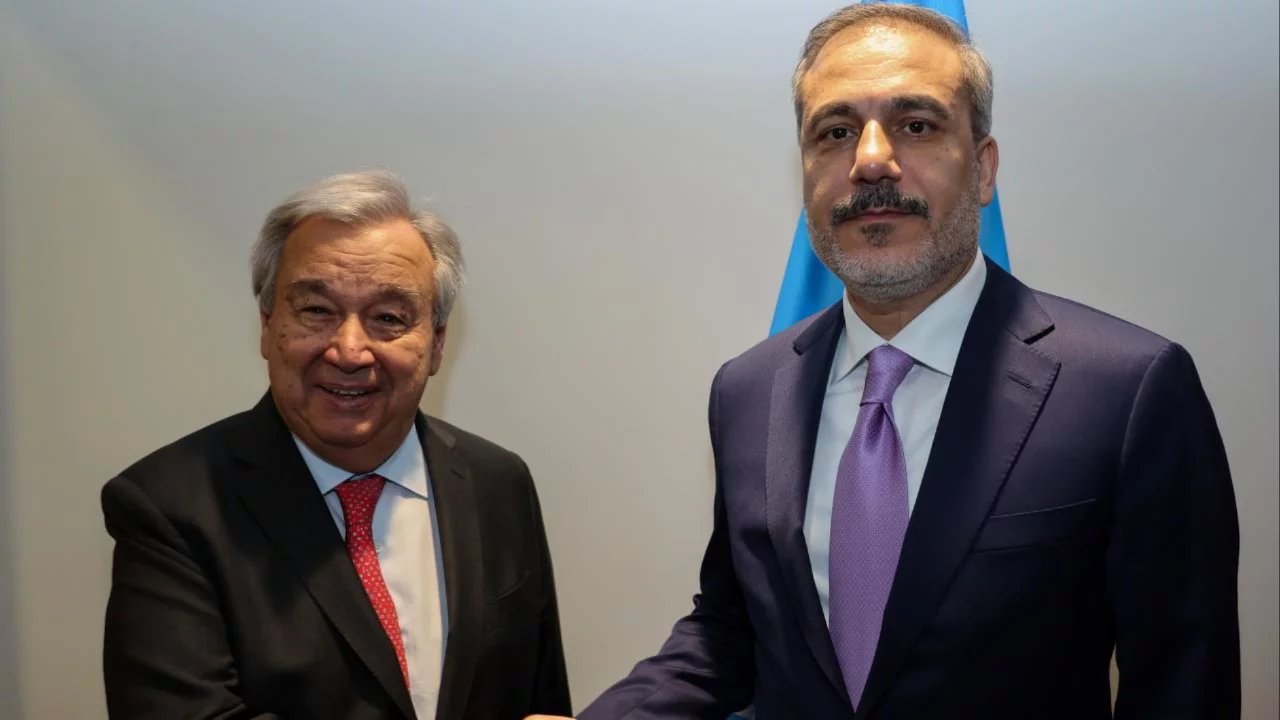 Bakan Fidan, BM Genel Sekreteri Guterres ile g&ouml;r&uuml;şt&uuml;